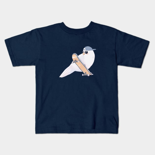 Coo Bird Kids T-Shirt by electricgale